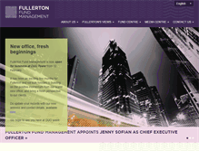 Tablet Screenshot of fullertonfund.com